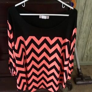 Chevron Print Blouse